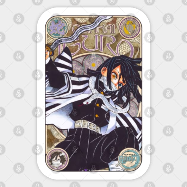 Retro Obanai Iguro Serpent Breathing Serpent Hashira Serpent Pillar